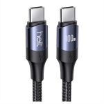 Helt HT-DC15 100W PD İp Örgü 120 Cm Type-C To Type-C Şarj ve Data Kablosu