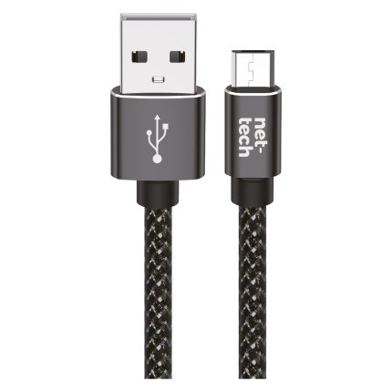 Nettech NT-DC02 İp Örgü 300 Cm Micro Şarj ve Data Kablosu