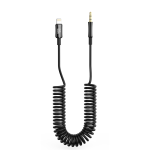Nettech Plastik 100 Cm Jack To Lightning Aux Kablo (Siyah)