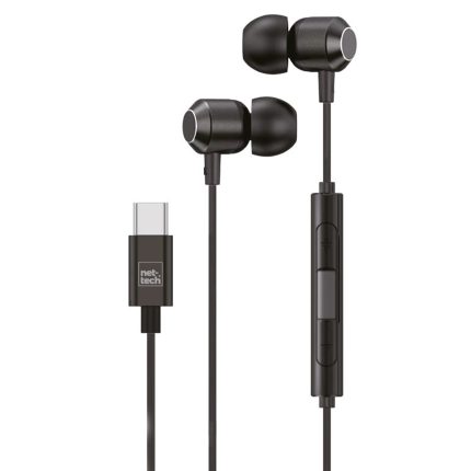 Nettech NT-HS11 Type-C Girişli Kulak İçi Kulaklık (Siyah)