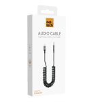 Nettech Plastik 100 Cm Jack To Lightning Aux Kablo (Siyah) - Görsel 2