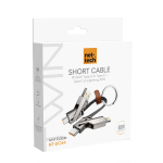 Nettech NT-DC44 4 in 1 60W İp Örgü USB To Micro + Lightning + Type-C Şarj ve Data Kablosu - Görsel 3
