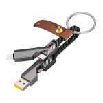 Nettech NT-DC44 4 in 1 60W İp Örgü USB To Micro + Lightning + Type-C Şarj ve Data Kablosu