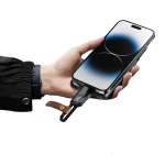 Nettech NT-DC44 4 in 1 60W İp Örgü USB To Micro + Lightning + Type-C Şarj ve Data Kablosu - Görsel 5