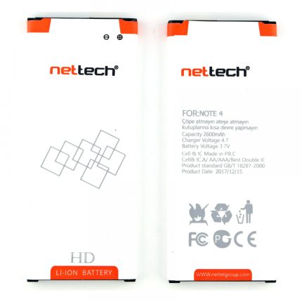 Samsung Galaxy N910 Note 4 Uyumlu Nettech 3000 MAh Batarya