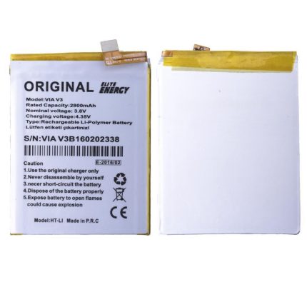Casper Via V3 Uyumlu Casper V3B160202338 2800 MAh Batarya
