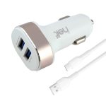 Helt HT-19 10W 2 Çıkışlı Type-C Kablo + Araç Şarj Aleti
