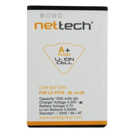 LG Optimus Black P970 Uyumlu Nettech 1500 MAh Batarya