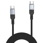 Nettech NT-DC54 Magnetic 100W İp Örgü 100 Cm Type-C To Type-C Şarj ve Data Kablosu