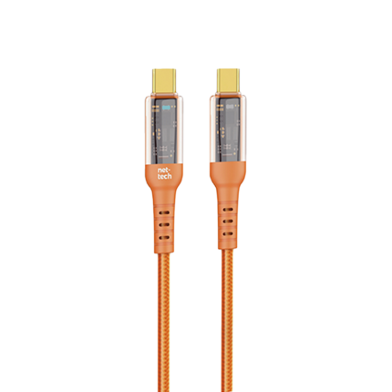 Nettech NT-DC36 60W Plastik 100 Cm Type-C To Type-C Şarj ve Data Kablosu