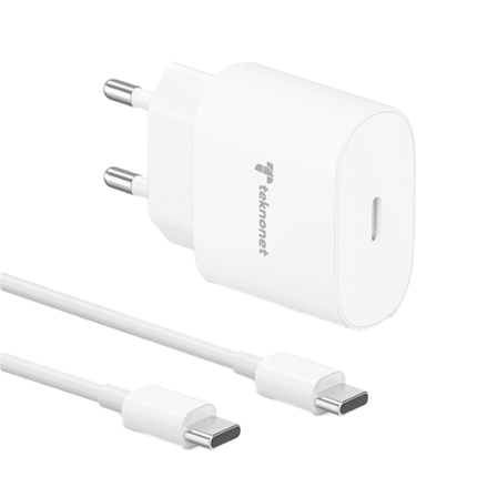 Teknonet TN-HCH12 25W 3000 mAh Type-C To Type-C Şarj Aleti