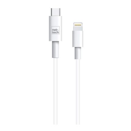 Nettech NT-DC10 2.4A Plastik 100 Cm Type-C To Lightning Şarj ve Data Kablosu