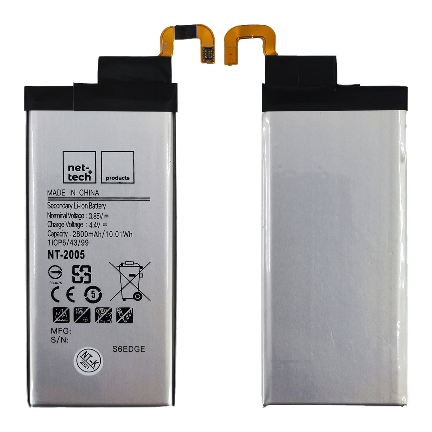 935862 Samsung Galaxy G925 S6 Edge Uyumlu EB-BG925ABE 2600 MAh Batarya - Görsel 1