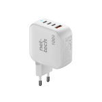 Nettech NT-HCH09 100W PD+QC GaNPrime Şarj Aleti Adaptör (Beyaz) - Görsel 2