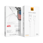 Nettech 3.4A Plastik 100 Cm Type-C Şarj ve Data Kablosu (Beyaz) - Görsel 2