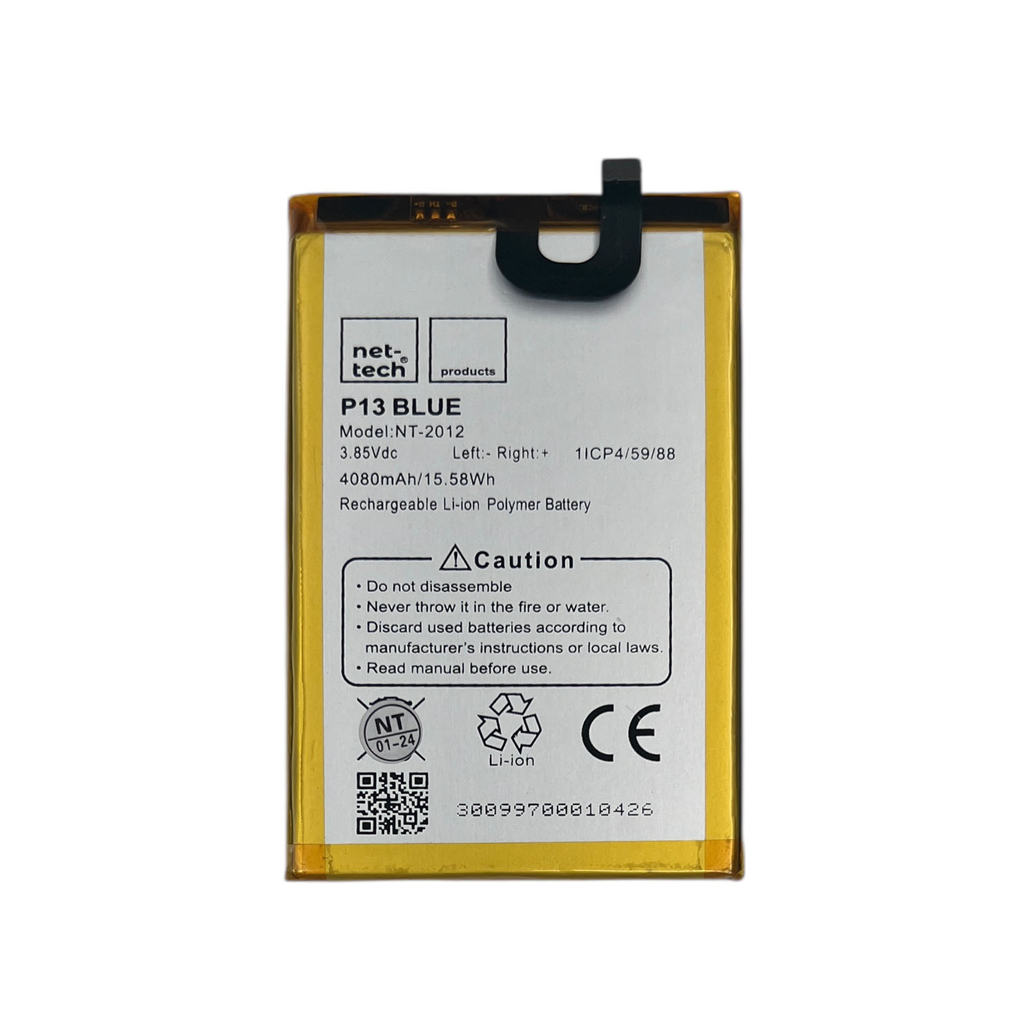 Reeder P13 Blue Uyumlu 3800 mAh Batarya