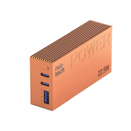 Nettech NT-PW43 22.5W 10000 MAh Taşınabilir Powerbank (Turuncu)